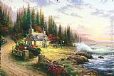 Pine Cove Cottage by Thomas Kinkade